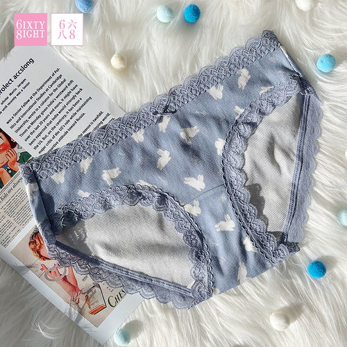 全店任选【128元5条】68内裤女低腰印花三角裤包臀7A抑菌纯棉裆