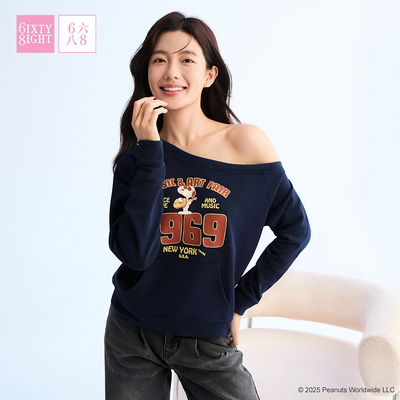 68女装上衣露肩时髦卫衣