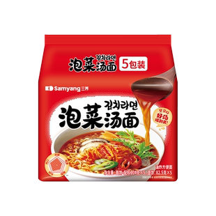 三养国产泡菜汤面袋装辣白菜泡面韩式风味速食拉面泡菜味方便面