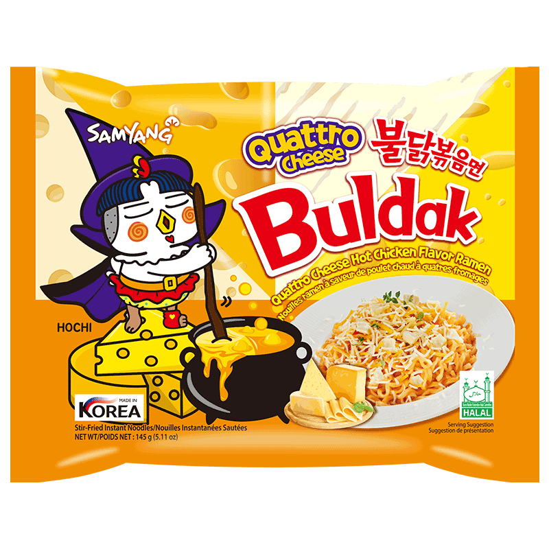 韩国三养芝士联盟火鸡面四种芝士火鸡面进口韩式超辣拌面方便面