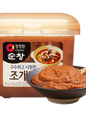 韩国进口清净园900g贝类蛤蜊大酱