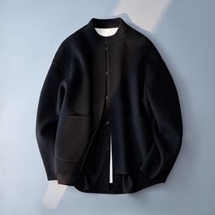 5050P398控699 国风假两件无领呢子外套钱塘6016 2025新款 新中式