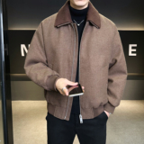 呢子夹克羽绒服毛线双领可脱卸羽绒衣6016-25320P350控699，男装夹克，钱塘大厦6016