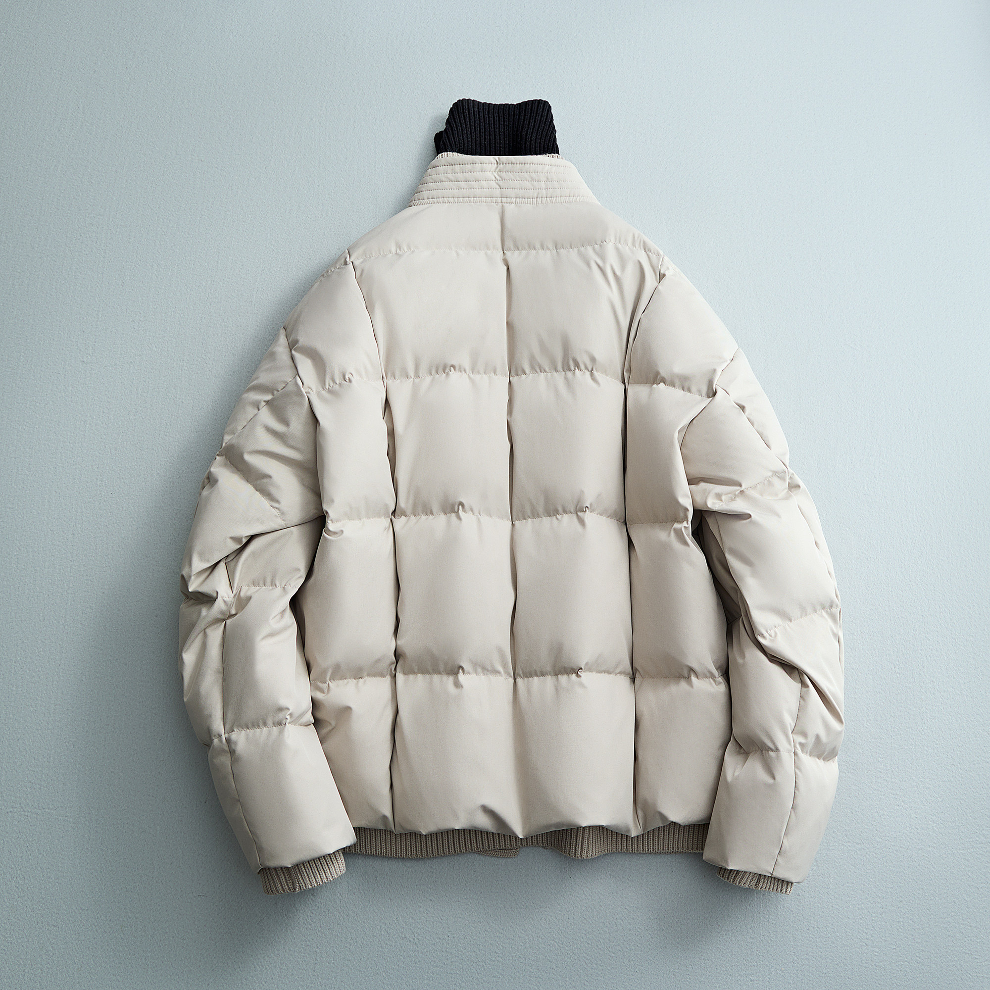 豆腐块格子羽绒服外穿羽绒衣风民族冬装灰色6016-25118P400,男装民族服装,钱塘大厦6016