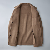 2025秋冬青年男士短款翻领休闲毛呢外套衬衫6016-2046P330，男装衬衫，钱塘大厦6016