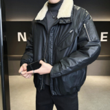 2025新款羽绒服毛领可脱卸休闲机车风冬装外套6016-9151P525，男装羽绒服，钱塘大厦6016