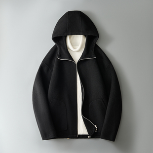 2025秋冬男士 8403p355控588 休闲毛呢外套连帽夹克钱塘6016