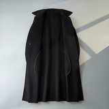 男士休闲毛呢外套简约翻领长款呢子风衣外套钱塘6016-005p560，男装风衣，钱塘大厦6016