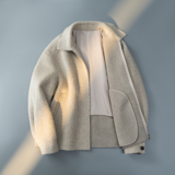 2025新款苏力羊驼长毛外套双面呢夹克钱塘6016-015p525，男装夹克，钱塘大厦6016