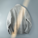 渐变秋冬男士短款翻领休闲毛呢外套夹克钱塘6016-Y809P355控598，男装夹克，钱塘大厦6016