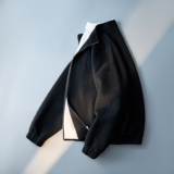 韩版拉链夹克立领可翻领毛呢大衣羊毛6016-5822P315控688，男装夹克，钱塘大厦6016