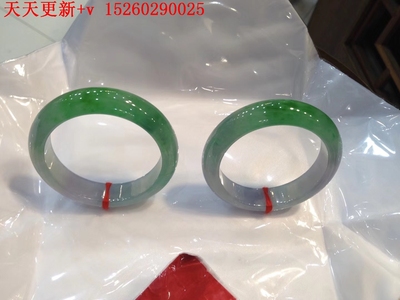 翡翠老坑手镯缅甸天然a货冰种满色阳绿翡翠蛋面冰种阳绿手镯