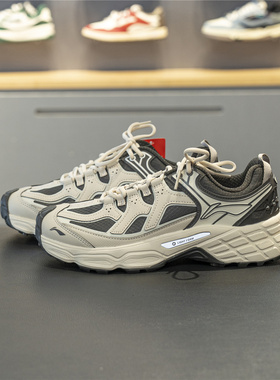 李宁CF溯林影运动鞋男鞋2025冬季新款防滑耐磨徒步休闲鞋AHTV033