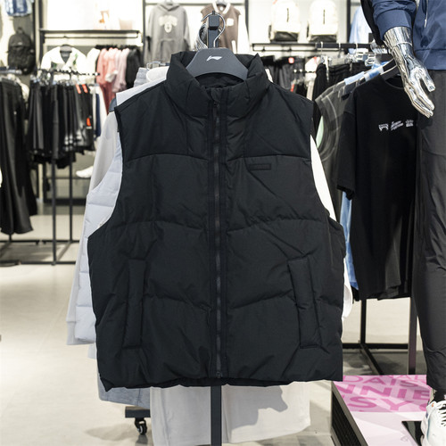 李宁运动马甲男2025冬季新款外套