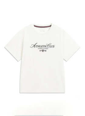 李宁吸湿排汗短袖文化衫女2026夏季新款舒适百搭休闲t恤AHSW312