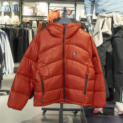 李宁运动羽绒服男保暖连帽外套