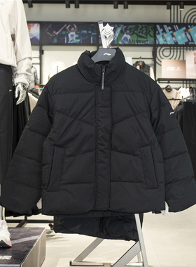 李宁运动羽绒服女2025冬季新款防泼水立体裁剪鸭绒羽绒服AYMV196
