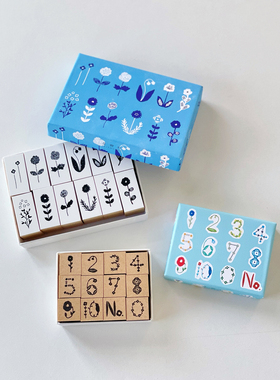 MY家 - 日本制 Seitousha星灯社 纸博限定花数字/十二花谱 印章盒