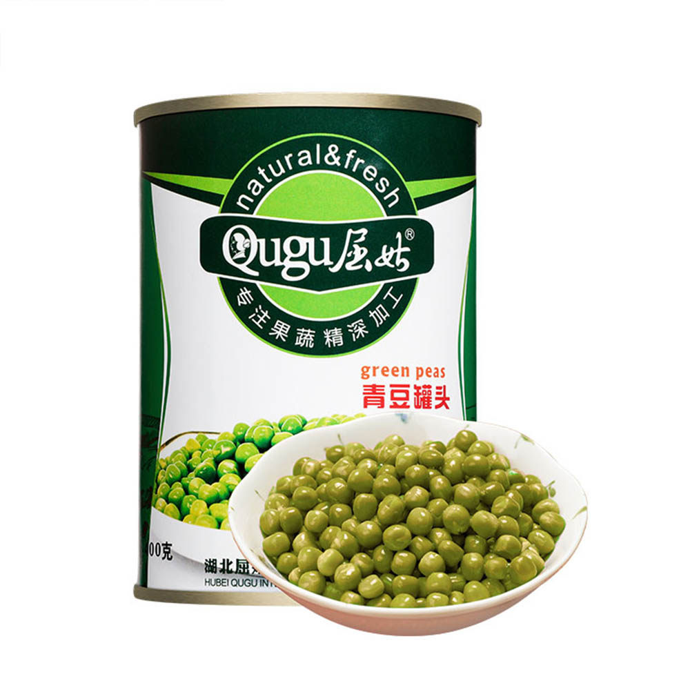 屈姑青豆罐头400G*24罐西式早餐焗饭意面配料即食熟食