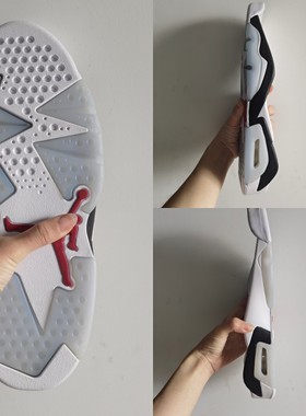 aj6 球鞋实战鞋底替换大底球鞋修复维修防滑贴手工更换磨损鞋底