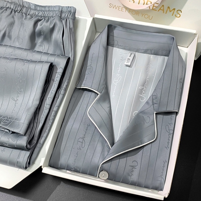 父亲节礼物送老公夏季冰丝睡衣