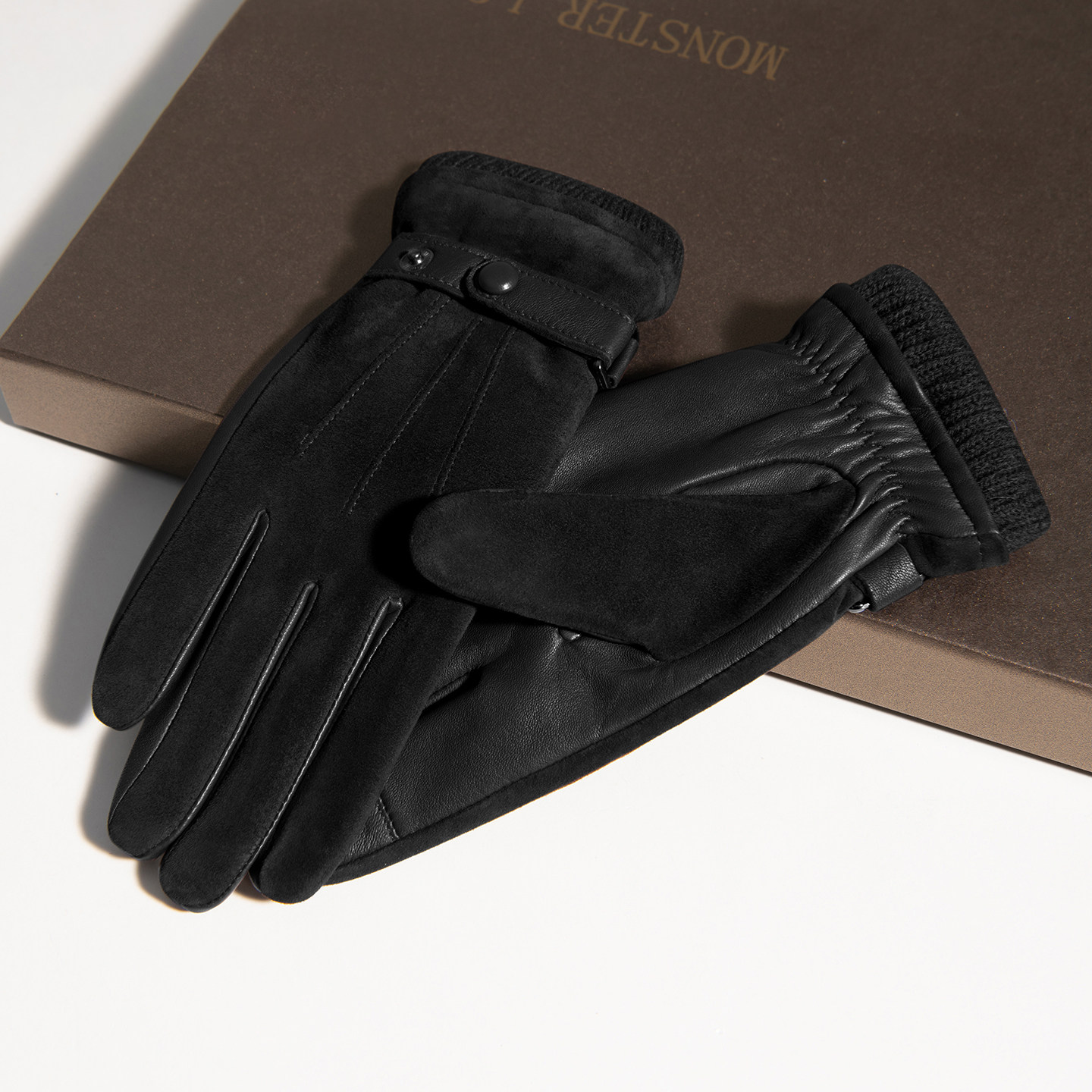 可触屏100%山羊皮驾驶真皮手套女士冬季新款加绒保暖骑行韩版高端