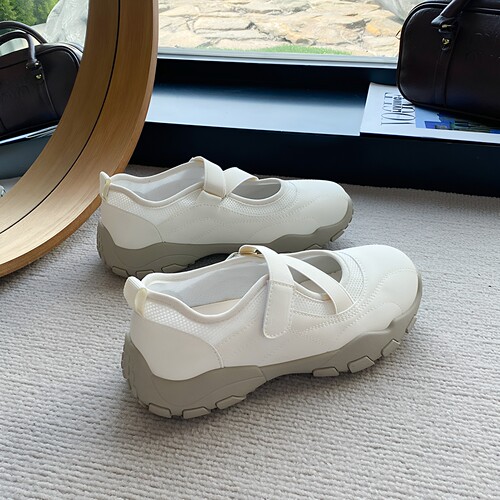 厚底玛丽珍鞋女魔术贴轻便