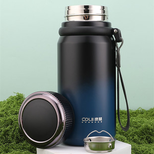 康林保温杯大容量316不锈钢茶水分离男女水杯2025新款学生泡茶杯