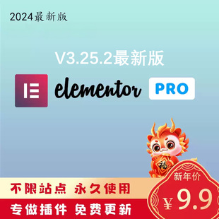 Elementor Pro 最新版 免激活wordpress主题模板最新版插件编辑器