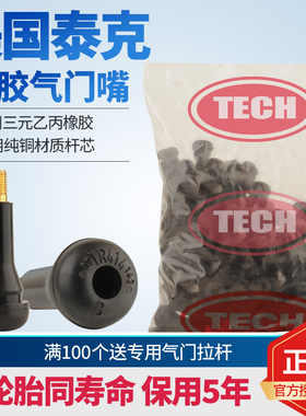 泰克气门嘴 天然橡胶纯铜杆带气门芯三元乙丙橡胶TR414/413气嘴