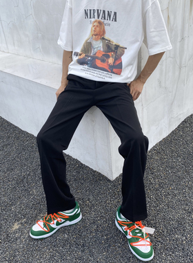 COLDSTONE自主Trousers Custom百搭垂感宽松直筒西裤阔腿Needles