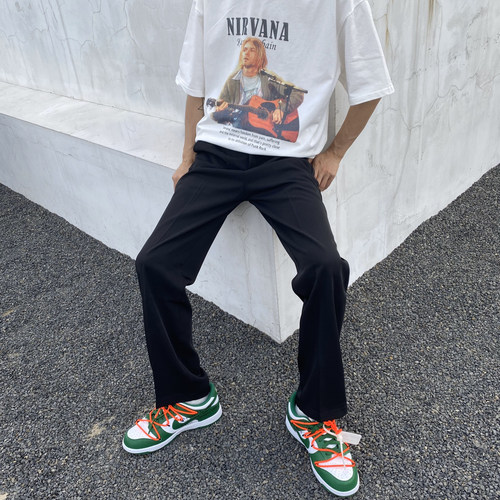 COLDSTONE自主Trousers Custom百搭垂感宽松直筒西裤阔腿Needles