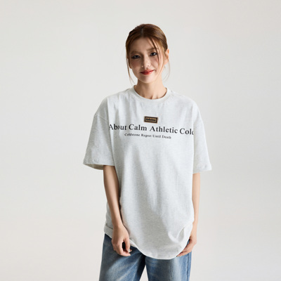 春夏新品新橡胶标标语短袖