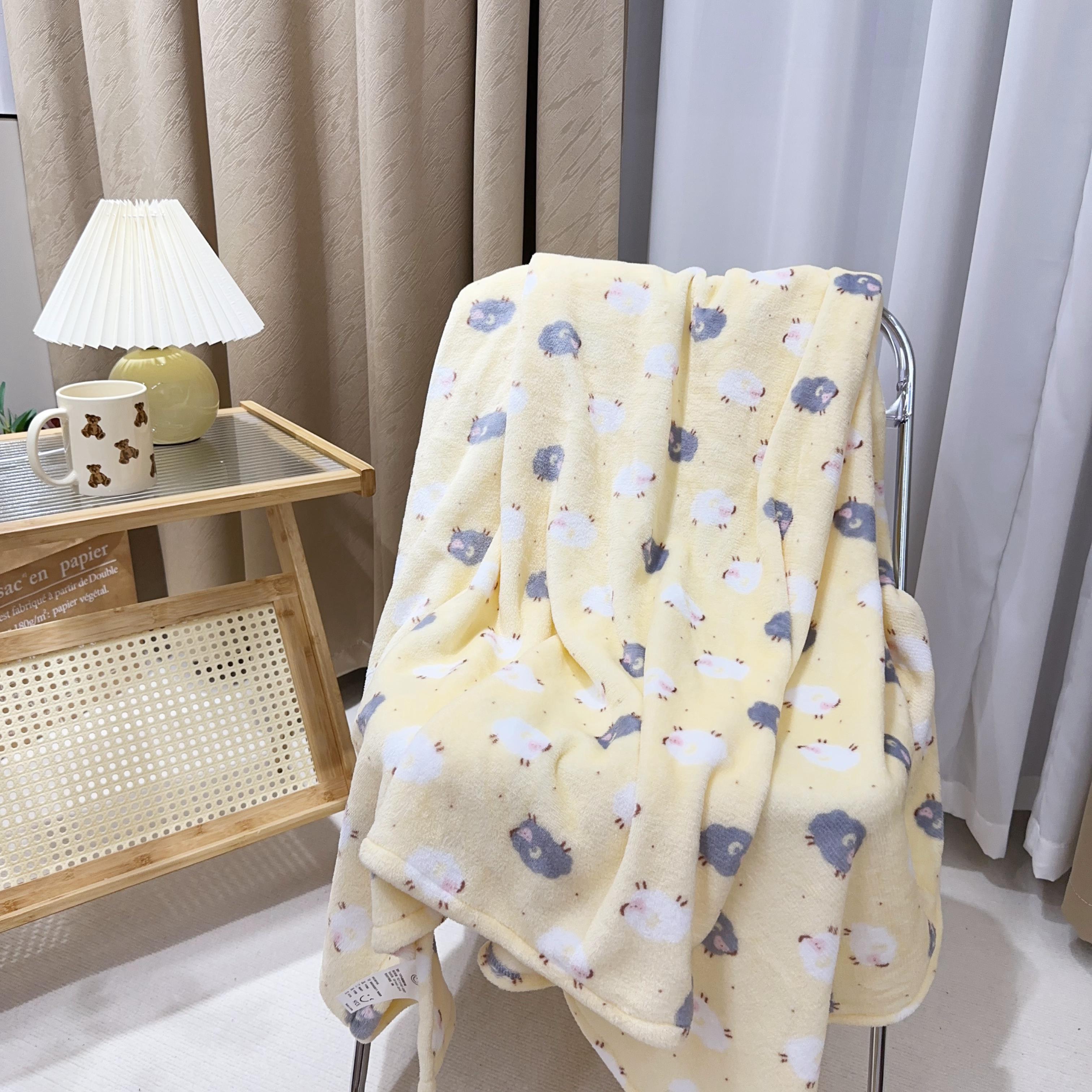 咩咩~小绵羊毛毯办公室午睡披肩毯沙发毯学生宿舍毯盖腿毯汽车毯