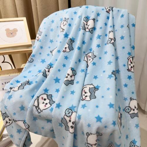 卡通午睡保暖披肩毯空调被毛毯子