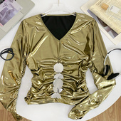 春夏清货 T恤吊带女 上衣 长袖 衬衫