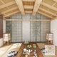 复古日式 和风墙纸新中式 竹子树影壁画瑜伽养生馆茶室剧本杀房壁纸