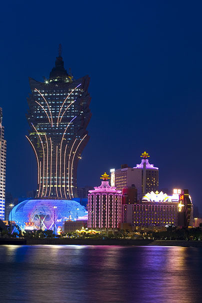 澳门新葡京大三巴渔人码头城市风景海报制作玄关客厅挂画贴画4951