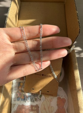 bm双层链条项链女款简约小圆珠锁骨链国内代购正品brandymelville