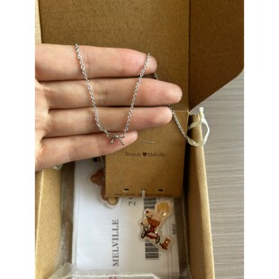 bm项链女蝴蝶结吊坠锁骨链百搭小众设计感配饰靠谱国内代购正品