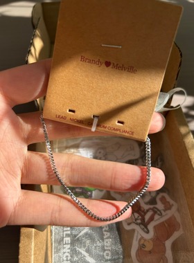 bm手链女新款不掉色简约盒子链条手饰国内代购正品brandymelville