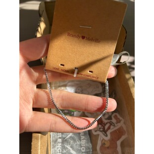 bm手链女新款不掉色简约盒子链条手饰国内代购正品brandymelville
