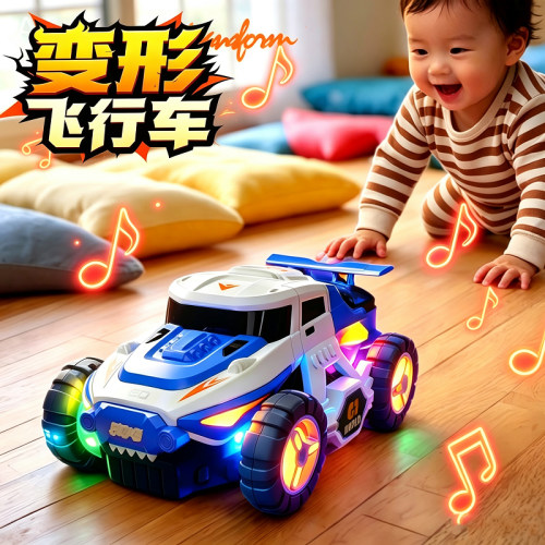 电动万向开门翼声光音乐玩具车