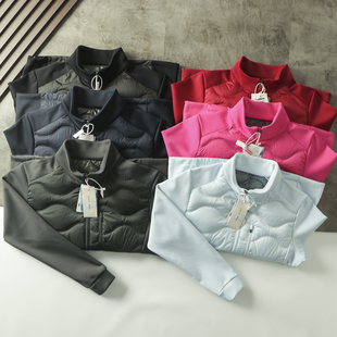 利落有型 !男女同款 !秋冬无痕压胶充绒立领纯色羽绒服外套