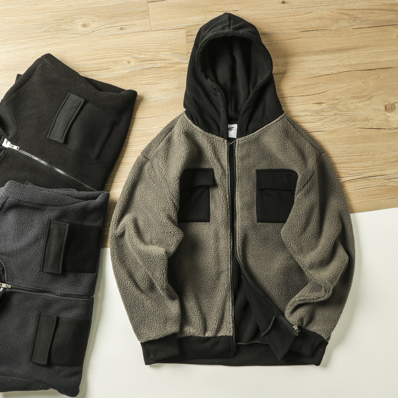 波兰129美刀 HEAT热能摇粒绒加厚保暖男士连帽夹克情侣羊羔绒外套,男装,夹克,淘宝优惠券,粉丝福利购,淘宝优惠卷