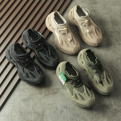 飞织透气网面一脚蹬运动休闲鞋