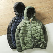 拼色连帽棉衣保暖外套 外贸工厂尾货秋冬男时尚 轻量化 科技保暖