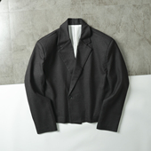 通勤平驳领休闲西服潮 男条纹轻商务短款 欧美订单 外贸尾货春季