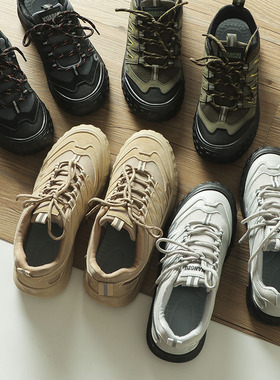 出口单！吊卡68.8美叨！外贸尾货春秋男户外工装休闲登山鞋潮百搭