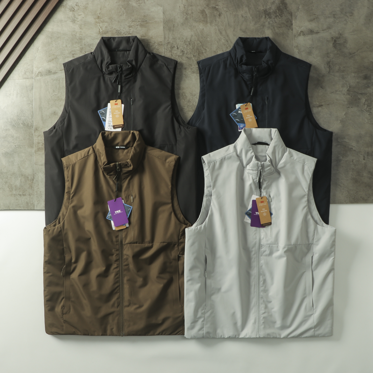 马甲3M高效暖绒防风保暖棉背心